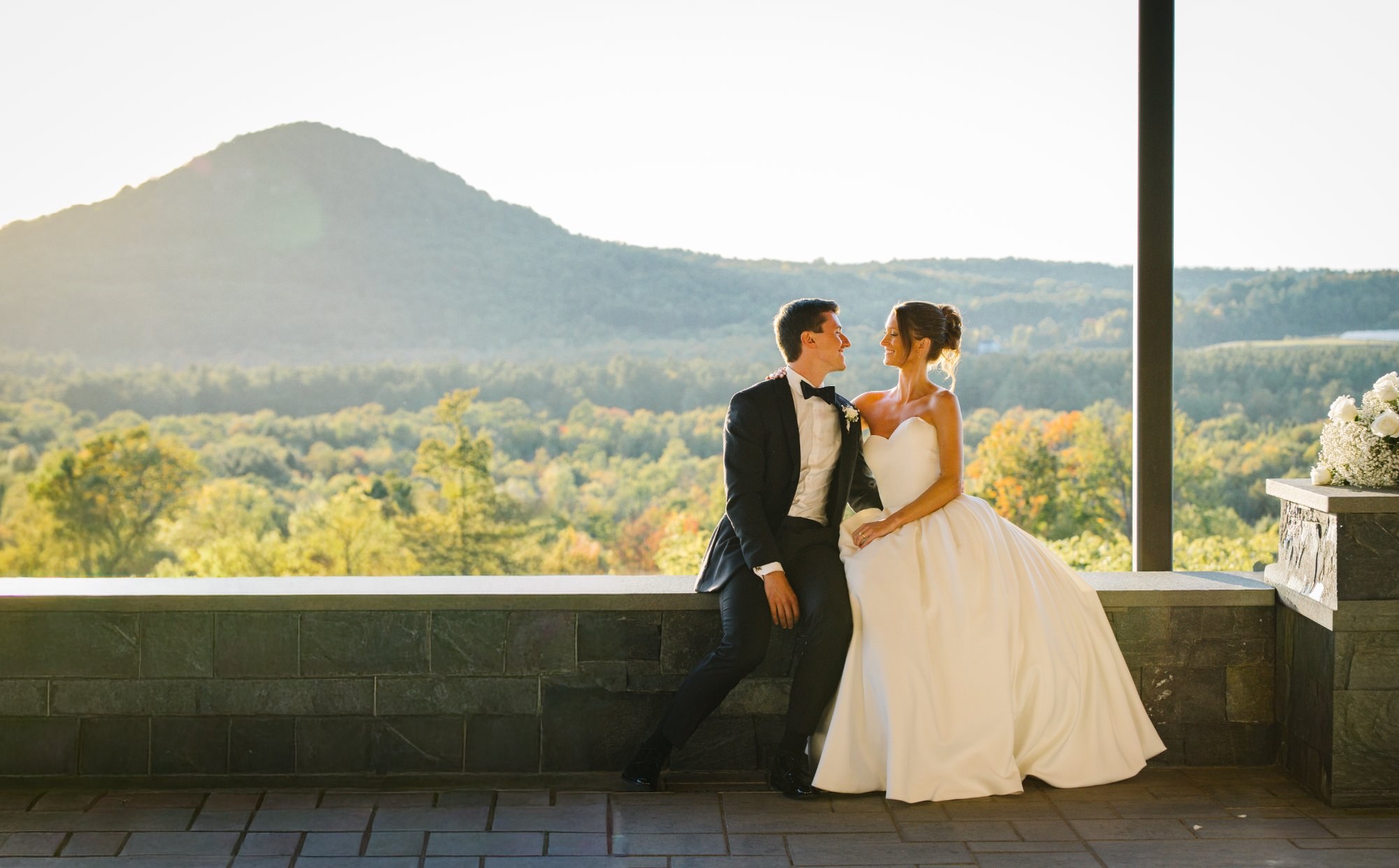 New England wedding photographer Ben Flanders capturing a ceremony moment