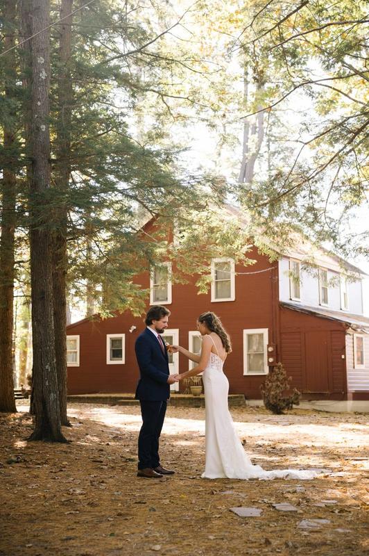 Wedding ceremony exit with sparklers and confetti